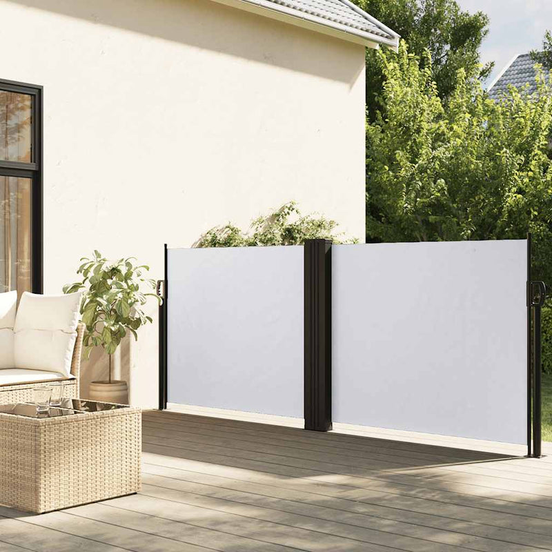 Load image into Gallery viewer, Vidaxl windscherm uittrekbaar 120x1000 cm wit
