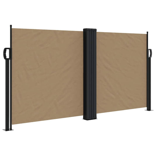 Vidaxl windscherm uittrekbaar 120x1000 cm taupe