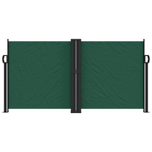 Vidaxl windscherm uittrekbaar 120x1000 cm donkergroen