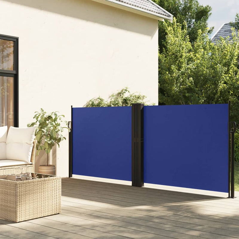 Load image into Gallery viewer, Vidaxl windscherm uittrekbaar 140x1000 cm blauw
