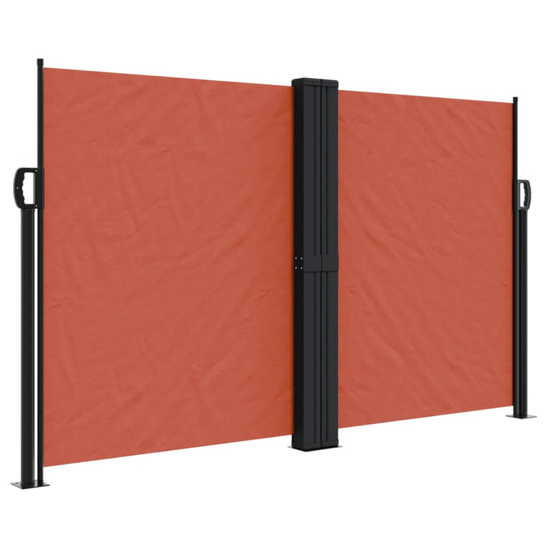 Load image into Gallery viewer, Vidaxl windscherm uittrekbaar 140x1000 cm terracottakleurig
