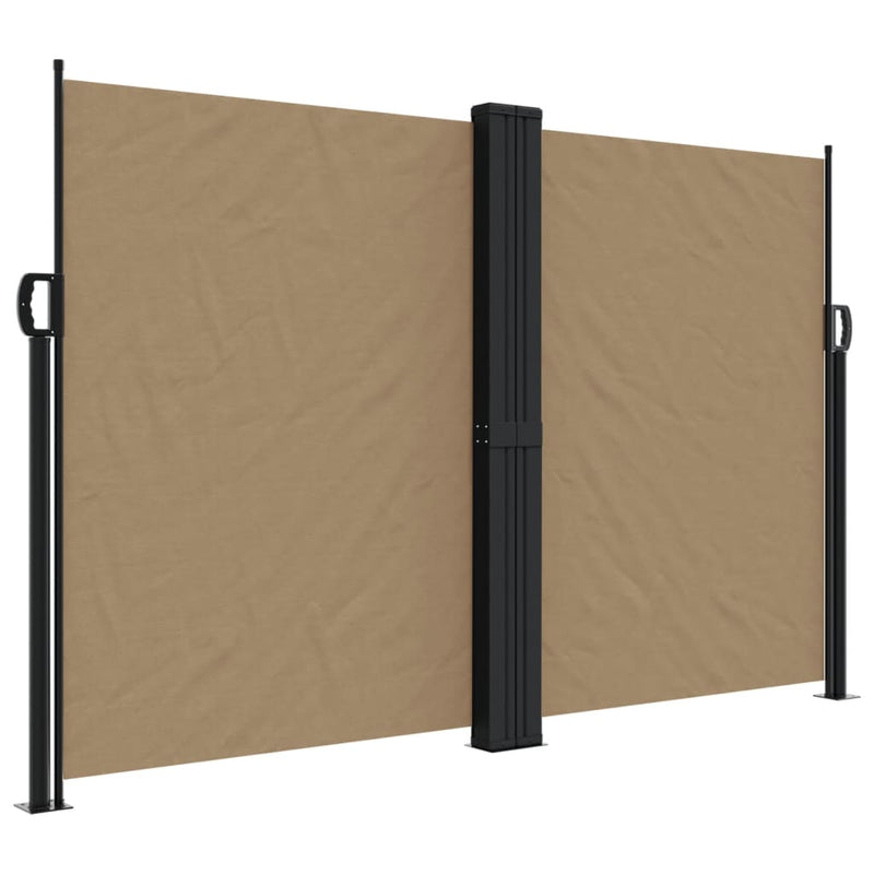 ギャラリービューアに画像をロードする, Vidaxl windscherm uittrekbaar 160x1000 cm taupe

