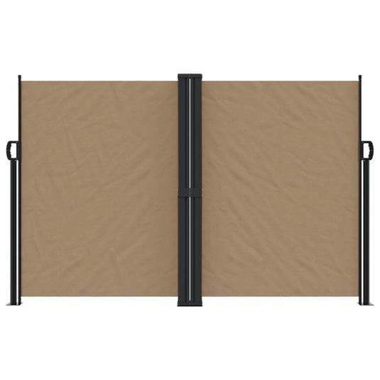 Vidaxl windscherm uittrekbaar 160x1000 cm taupe