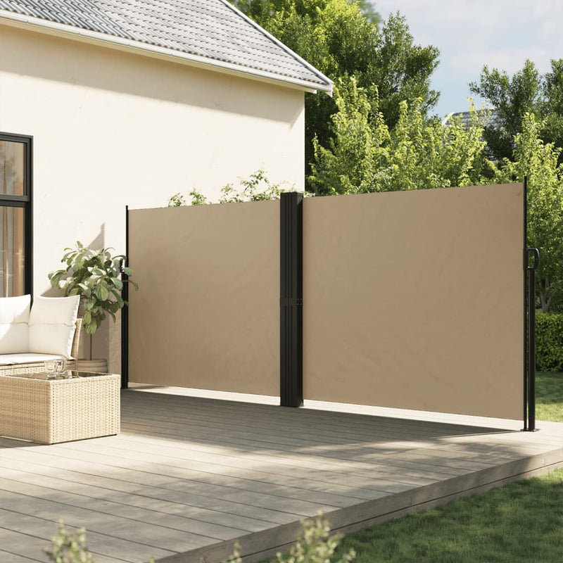 Load image into Gallery viewer, Vidaxl windscherm uittrekbaar 180x1000 cm beige
