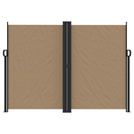 Vidaxl windscherm uittrekbaar 180x1000 cm taupe