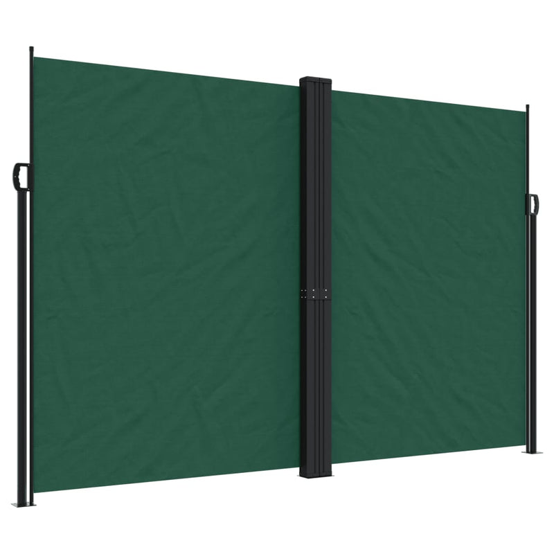 Load image into Gallery viewer, Vidaxl windscherm uittrekbaar 220x1000 cm donkergroen
