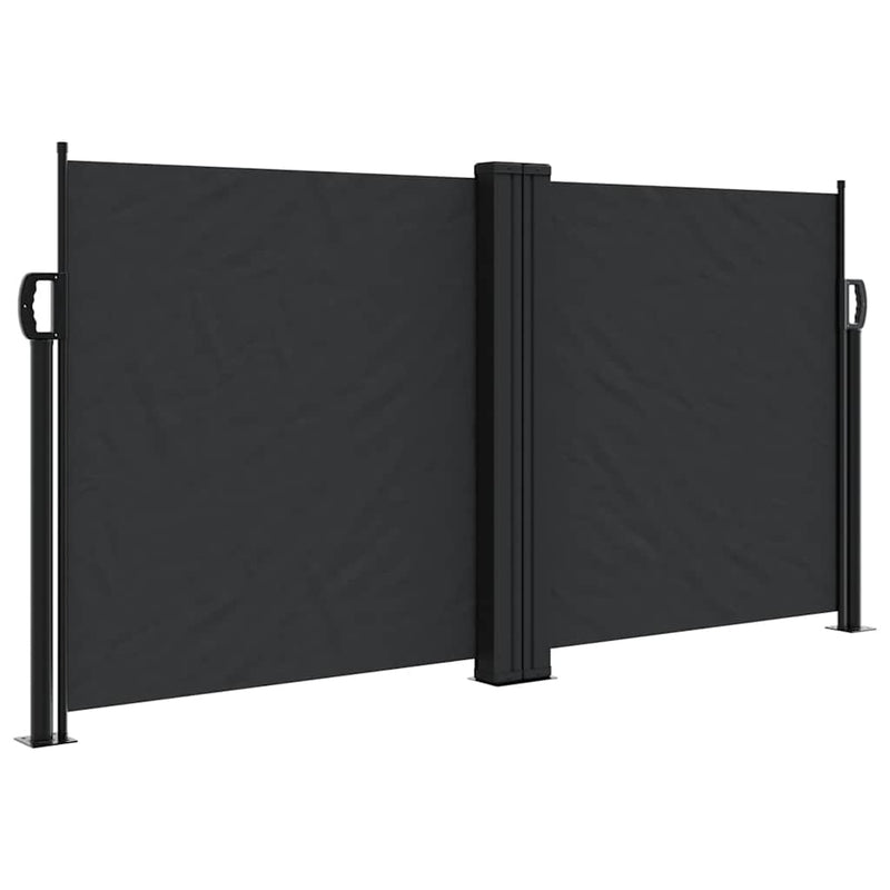 Load image into Gallery viewer, Vidaxl windscherm uittrekbaar 120x1200 cm zwart
