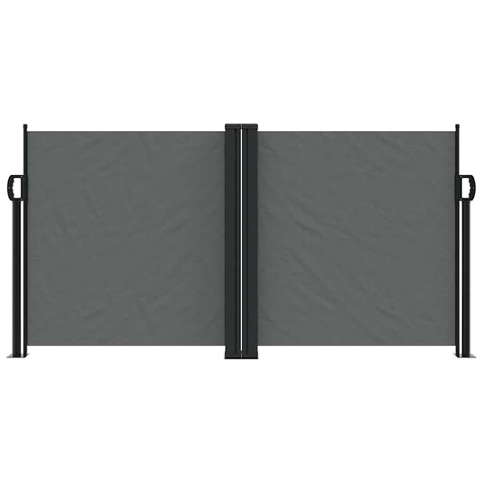 Vidaxl windscherm uittrekbaar 120x1200 cm antracietkleurig