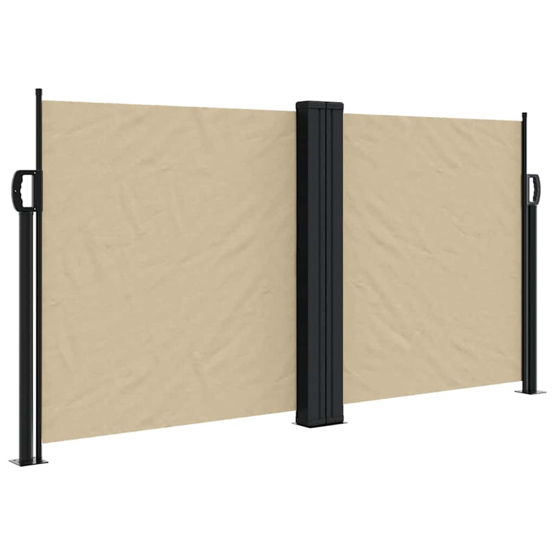 Load image into Gallery viewer, Vidaxl windscherm uittrekbaar 120x1200 cm beige
