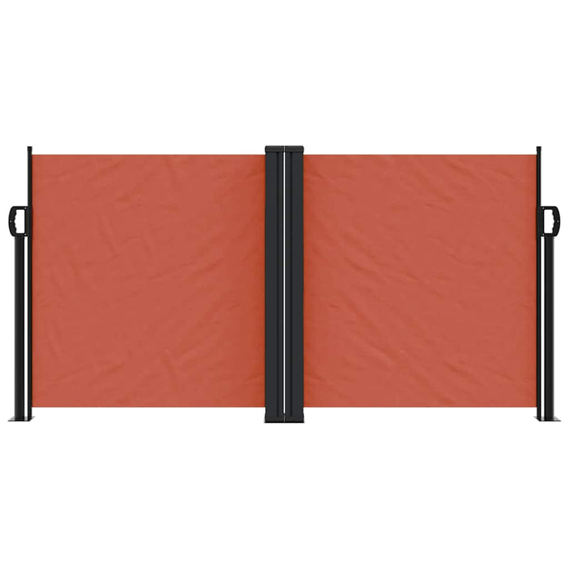 Load image into Gallery viewer, Vidaxl windscherm uittrekbaar 120x1200 cm terracottakleurig
