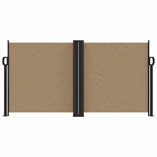 Vidaxl windscherm uittrekbaar 120x1200 cm taupe