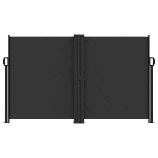 Vidaxl windscherm uittrekbaar 140x1200 cm zwart