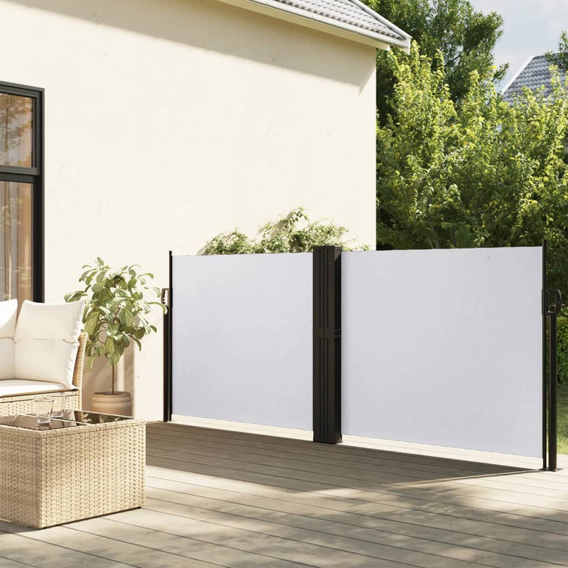 Load image into Gallery viewer, Vidaxl windscherm uittrekbaar 140x1200 cm wit

