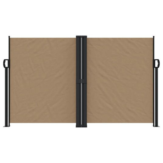 Vidaxl windscherm uittrekbaar 140x1200 cm taupe