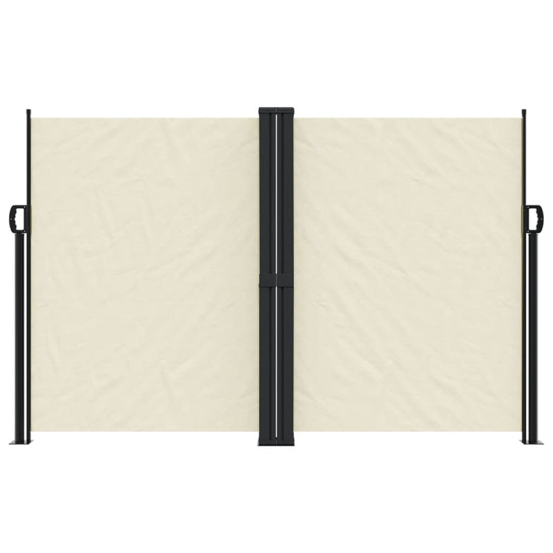 Load image into Gallery viewer, Vidaxl windscherm uittrekbaar 160x1200 cm crèmekleurig
