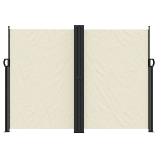 Vidaxl windscherm uittrekbaar 180x1200 cm crèmekleurig