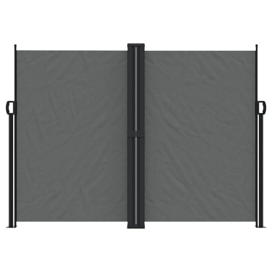 Vidaxl tuinscherm uittrekbaar 180x1200 cm antracietkleurig