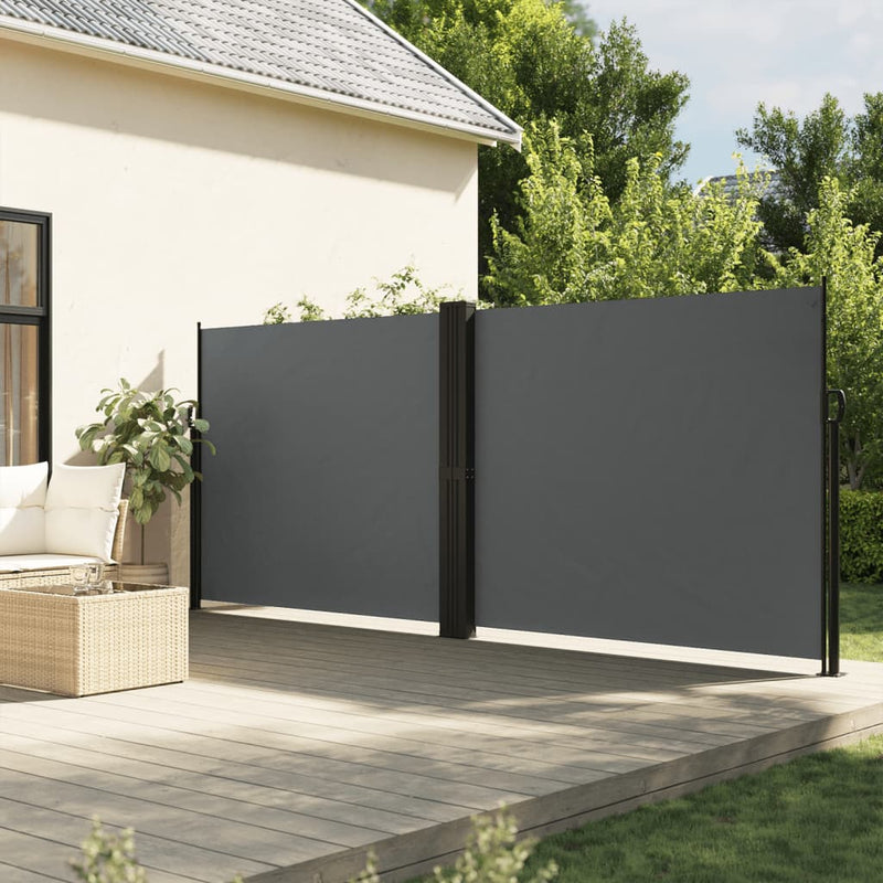 Load image into Gallery viewer, Vidaxl tuinscherm uittrekbaar 180x1200 cm antracietkleurig

