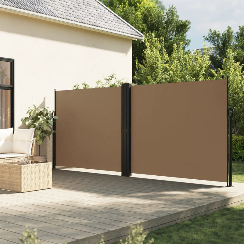 ギャラリービューアに画像をロードする, Vidaxl windscherm uittrekbaar 180x1200 cm taupe
