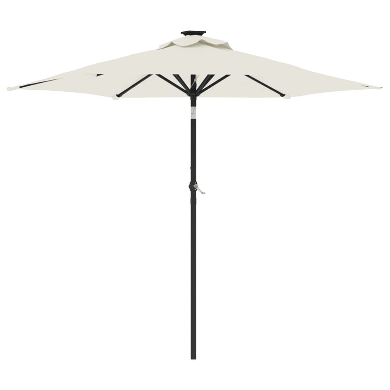 Afbeelding laden in galerijviewer, Vidaxl parasol met stalen paal 225x225x212 cm wit
