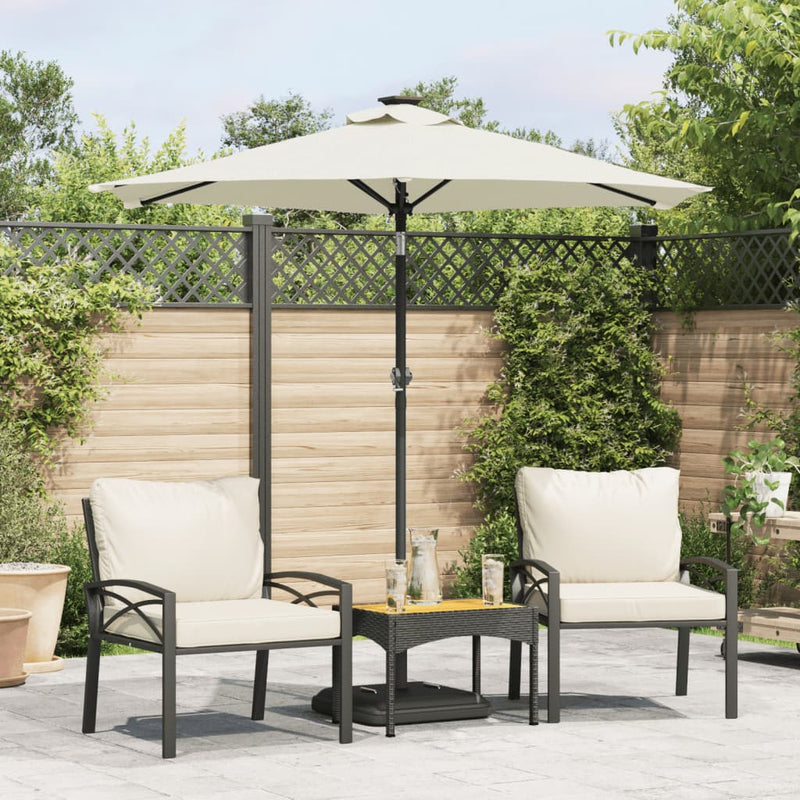 Afbeelding laden in galerijviewer, Vidaxl parasol met stalen paal 225x225x212 cm wit
