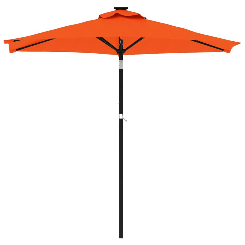 Load image into Gallery viewer, Vidaxl parasol met stalen paal 225x225x212 cm terracottakleurig
