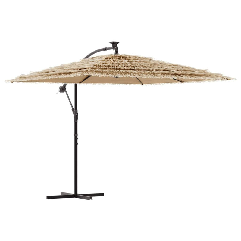Afbeelding laden in galerijviewer, Vidaxl parasol met stalen paal 246x246x230 cm bruin

