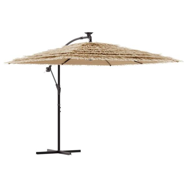 VidaXL Parasol met stalen paal 246x246x230 cm bruin