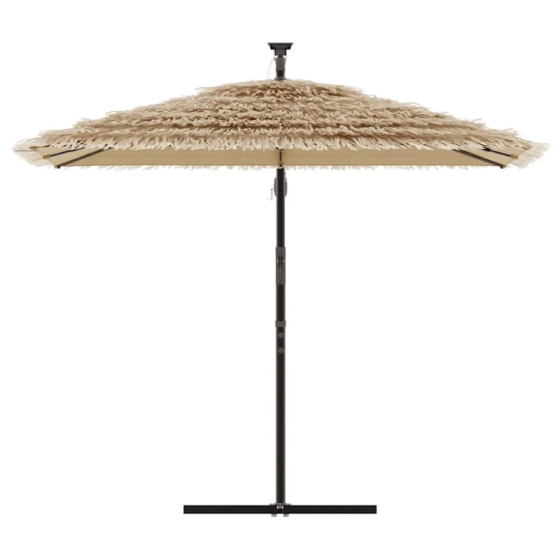 Afbeelding laden in galerijviewer, Vidaxl parasol met stalen paal 246x246x230 cm bruin
