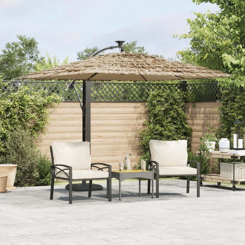 Afbeelding laden in galerijviewer, Vidaxl parasol met stalen paal 246x246x230 cm bruin
