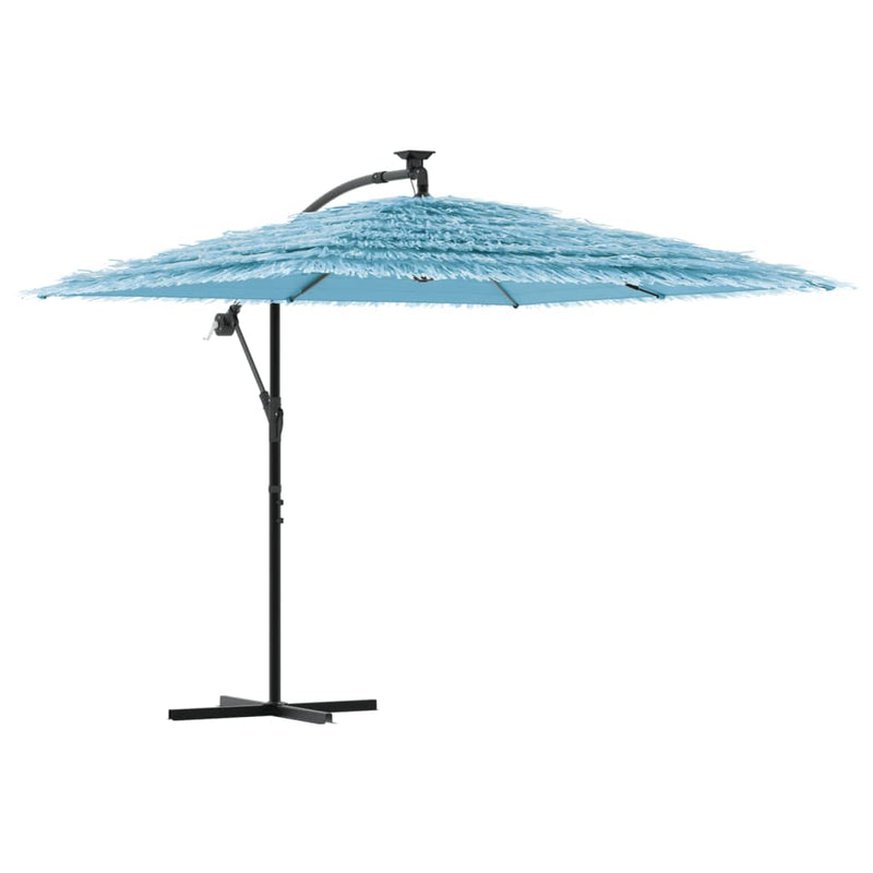 ギャラリービューアに画像をロードする, Vidaxl parasol met stalen paal 246x246x230 cm blauw
