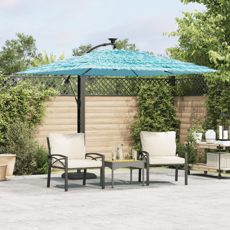 ギャラリービューアに画像をロードする, Vidaxl parasol met stalen paal 246x246x230 cm blauw
