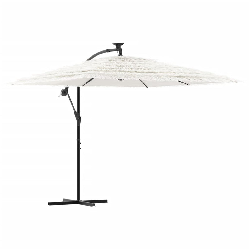 Load image into Gallery viewer, Vidaxl parasol met stalen paal 246x246x230 cm wit
