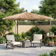 Vidaxl parasol met stalen paal 269x269x235 cm bruin