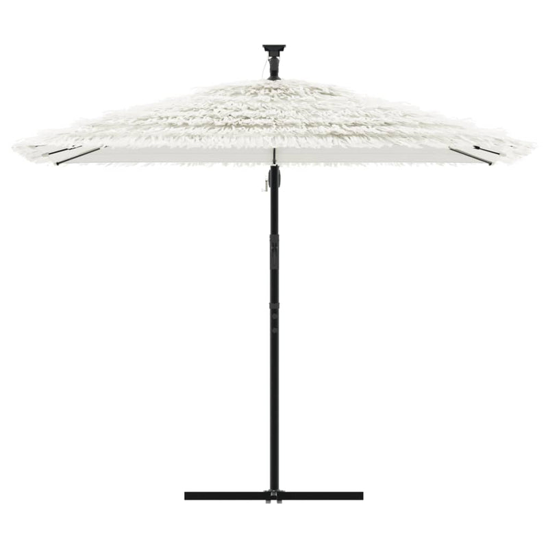 Load image into Gallery viewer, Vidaxl parasol met stalen paal 269x269x235 cm wit
