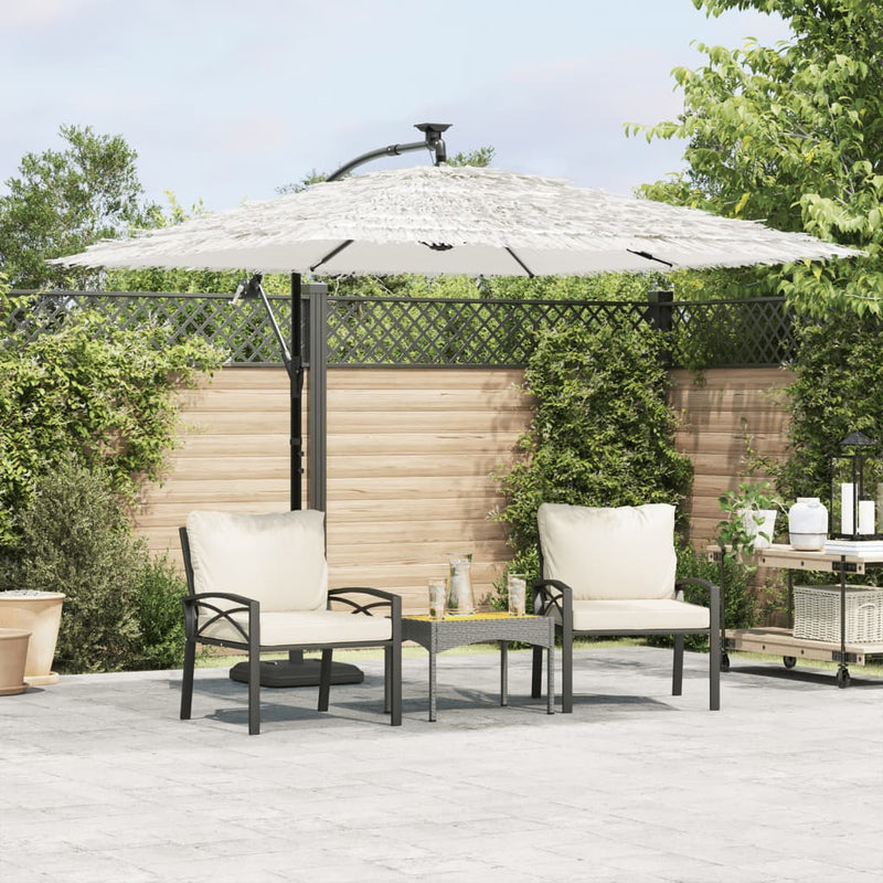 Load image into Gallery viewer, Vidaxl parasol met stalen paal 269x269x235 cm wit
