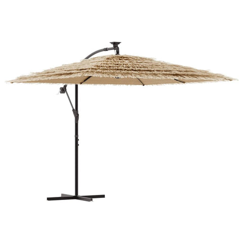 VidaXL Parasol met stalen paal 290x290x238 cm bruin