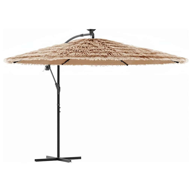 Afbeelding laden in galerijviewer, Vidaxl parasol met stalen paal 290x290x238 cm bruin
