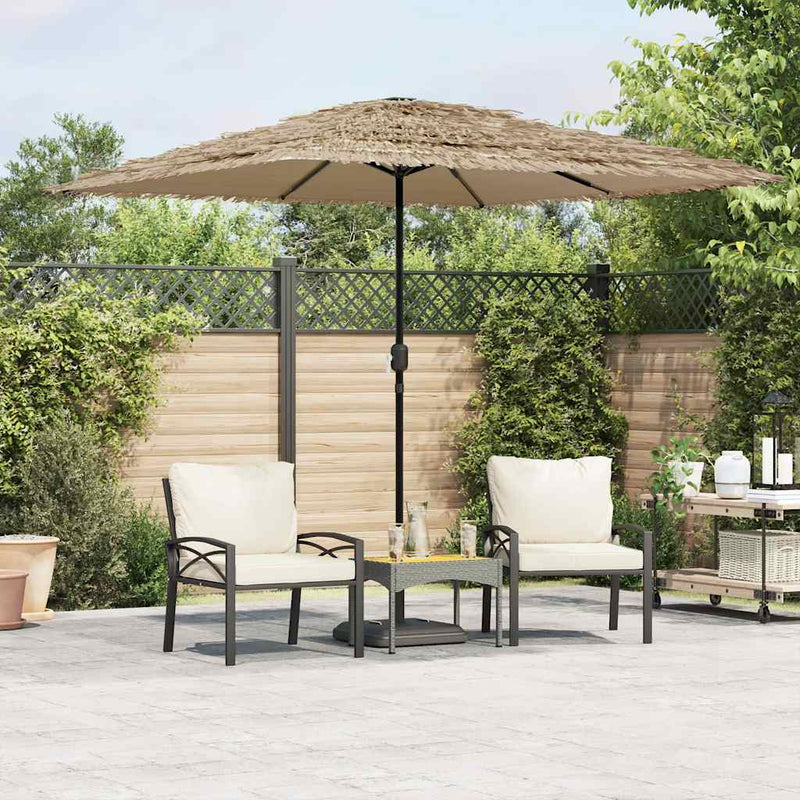 Load image into Gallery viewer, Vidaxl parasol met stalen paal 248x248x248 cm bruin
