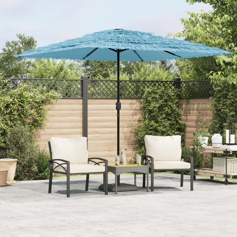 Load image into Gallery viewer, Vidaxl parasol met stalen paal 248x248x248 cm blauw
