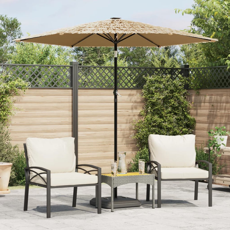 Load image into Gallery viewer, Vidaxl parasol met stalen paal 223x223x213 cm bruin
