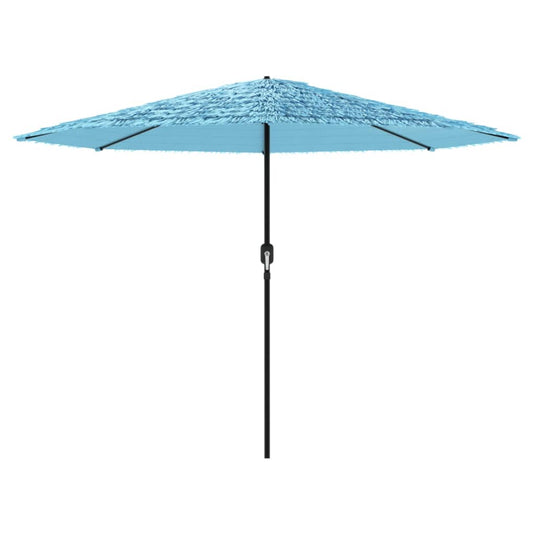 Vidaxl parasol met stalen paal 388x388x248 cm blauw