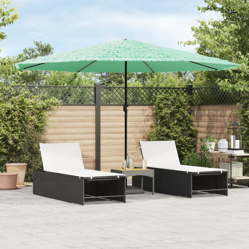 ギャラリービューアに画像をロードする, Vidaxl parasol met stalen paal 388x388x248 cm groen
