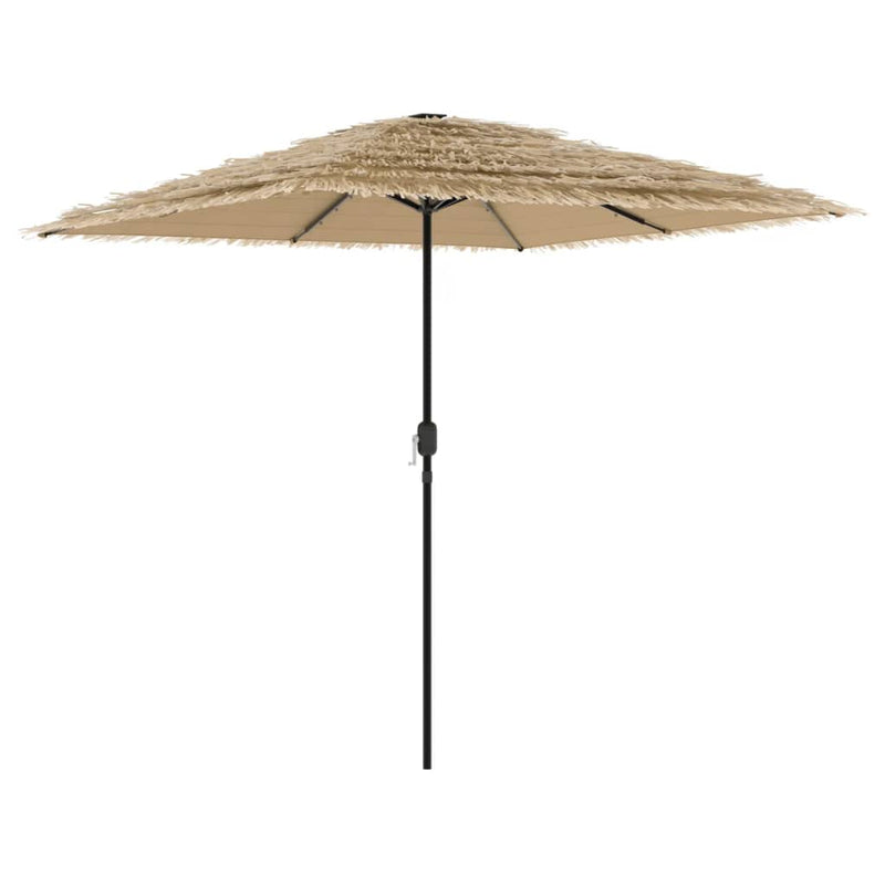 Load image into Gallery viewer, Vidaxl parasol met led's en stalen paal 248x248x248 cm bruin
