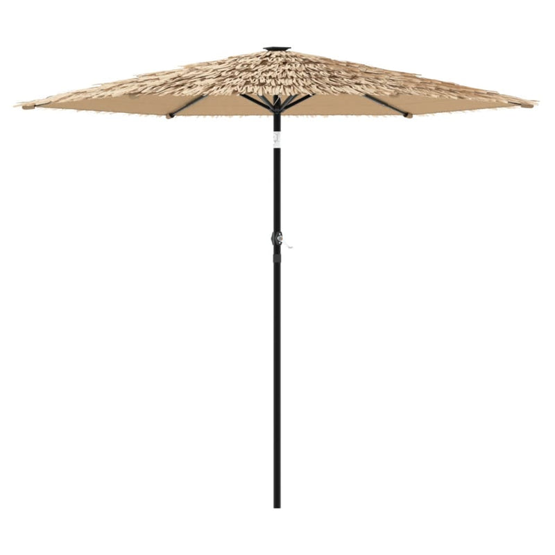 Load image into Gallery viewer, Vidaxl parasol met led's en stalen paal 268x268x226 cm bruin
