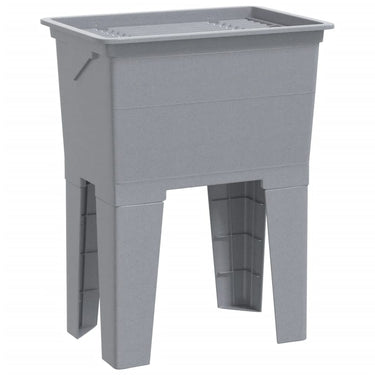 Vidaxl waskuip 59x41x75 cm hars grijs