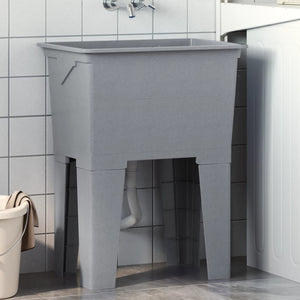 Vidaxl waskuip 59x41x75 cm hars grijs