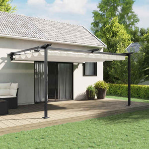 Vidaxl paviljoen 400 x 300 x 200 cm crèmekleurig polyester