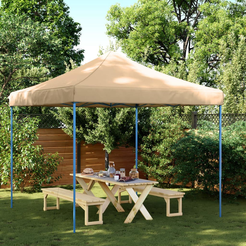 Load image into Gallery viewer, Vidaxl partytent inklapbaar pop-up 292x292x315 cm beige
