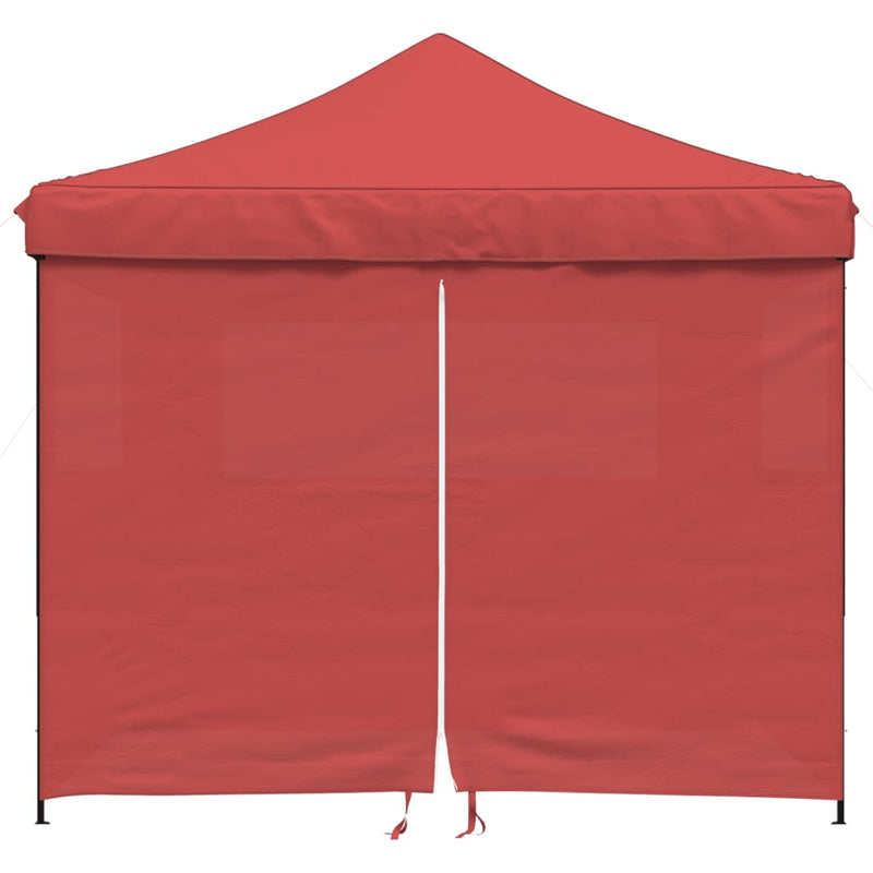 Load image into Gallery viewer, Vidaxl partytent inklapbaar pop-up met 4 zijwanden bordeauxrood
